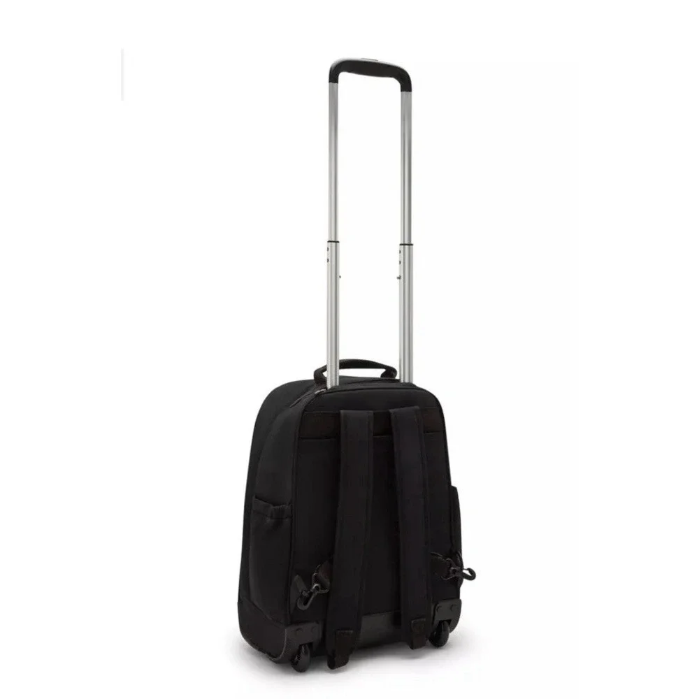 Kipling Gaze Large Rolling Backpack Black Wheeled Travel Bag Trolley